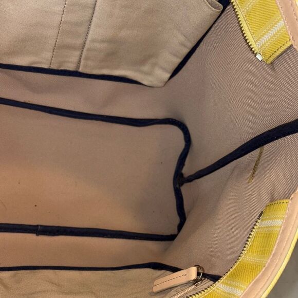 Coach Bag Purse Handbag Legacy Weekend Ticking Stripes PVC Large Shoulder Tote - Picture 15 of 16